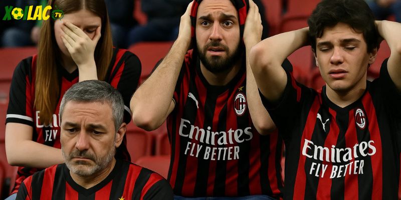 Người hâm mộ thất vọng khi Milan của Modrić thua Cremonese tại San Siro.